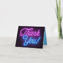 Search for neon lights thank you cards Thanks