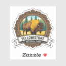 Search for bison landscape stickers National park