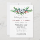 Search for christmas rehearsal dinner invitations Greenery