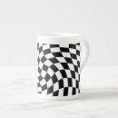 Search for black white checkered pattern mugs Modern