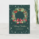 Search for folded christmas cards Holly