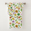 Search for fall color bath towels Flowers