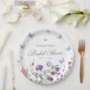 Search for purple butterfly plates Bridal shower