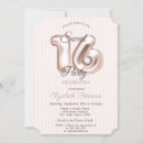 Search for stylish sweet 16 invitations Girly