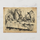 Search for tea party postcards Alice in wonderland