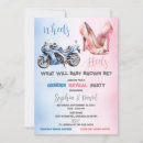 Search for wheels or heels gender reveal invitations Baby shower