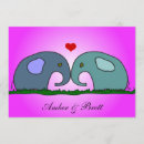 Search for elephant wedding invitations Heart