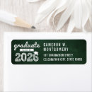 Search for green graduation return address labels College graduate
