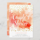 Search for coral reef wedding invitations Watercolor