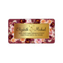 Search for gold foil wedding return address labels Flowers