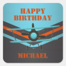 Search for aeroplane birthday stickers Red