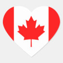 Search for heart canada stickers World flags