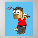 Search for cartoon golf posters Humour