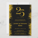 Search for 25th anniversary party invitations Gold