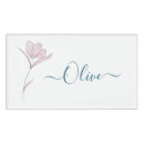 Search for vintage floral name tags Pink