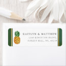 Search for gold pineapple return address labels Summer