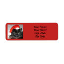 Search for red cat return address labels Cute