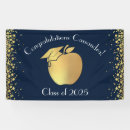 Search for navy blue graduation banners Gold