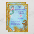 Search for mermaid party invitations Seashells