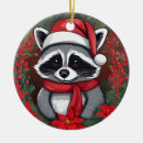 Search for racoon christmas tree decorations Winter