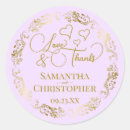 Search for lilac wedding stickers Love and thanks