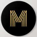 Search for letter m badges Gold