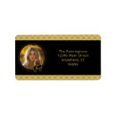 Search for gold and black graduation return address labels Stylish