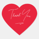 Search for red heart thank you stickers Minimalist
