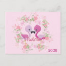 Search for twin pregnancy announcement postcards Expecting