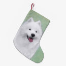 Search for samoyed christmas stockings Dog