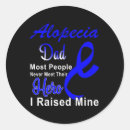 Search for blue ribbon dad stickers Alopecia