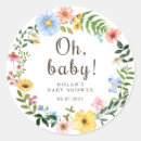Search for rustic floral baby shower stickers Flower