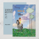 Search for 3 year old boy birthday invitations Three