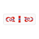Search for norwegian return address labels Norway