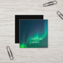 Search for northern business cards Aurora borealis