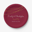 Search for burgundy and gold plates Marsala