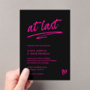 Search for black hot pink wedding invitations Simple