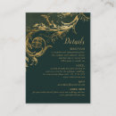 Search for green and gold wedding enclosure cards Chic
