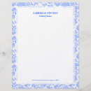 Search for blue pattern business stationery Vintage