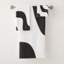 Search for black and white abstract bath towels Trendy