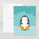 Search for penguin cartoon postcards Winter