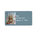 Search for rabbit return address labels Merry christmas