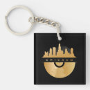 Search for vintage vinyl key rings Illustration