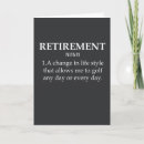 Search for golf retirement cards Retiree