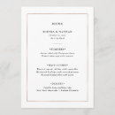 Search for gold border wedding menus Elegant