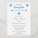 Search for december baby shower invitations Snowflake