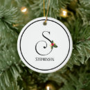 Search for letter s christmas tree decorations Keepsake