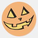 Search for halloween pumpkin face stickers Orange