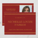 Search for red and gold graduation invitations Celebrate the graduate