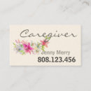 Search for caregiver business cards Cna